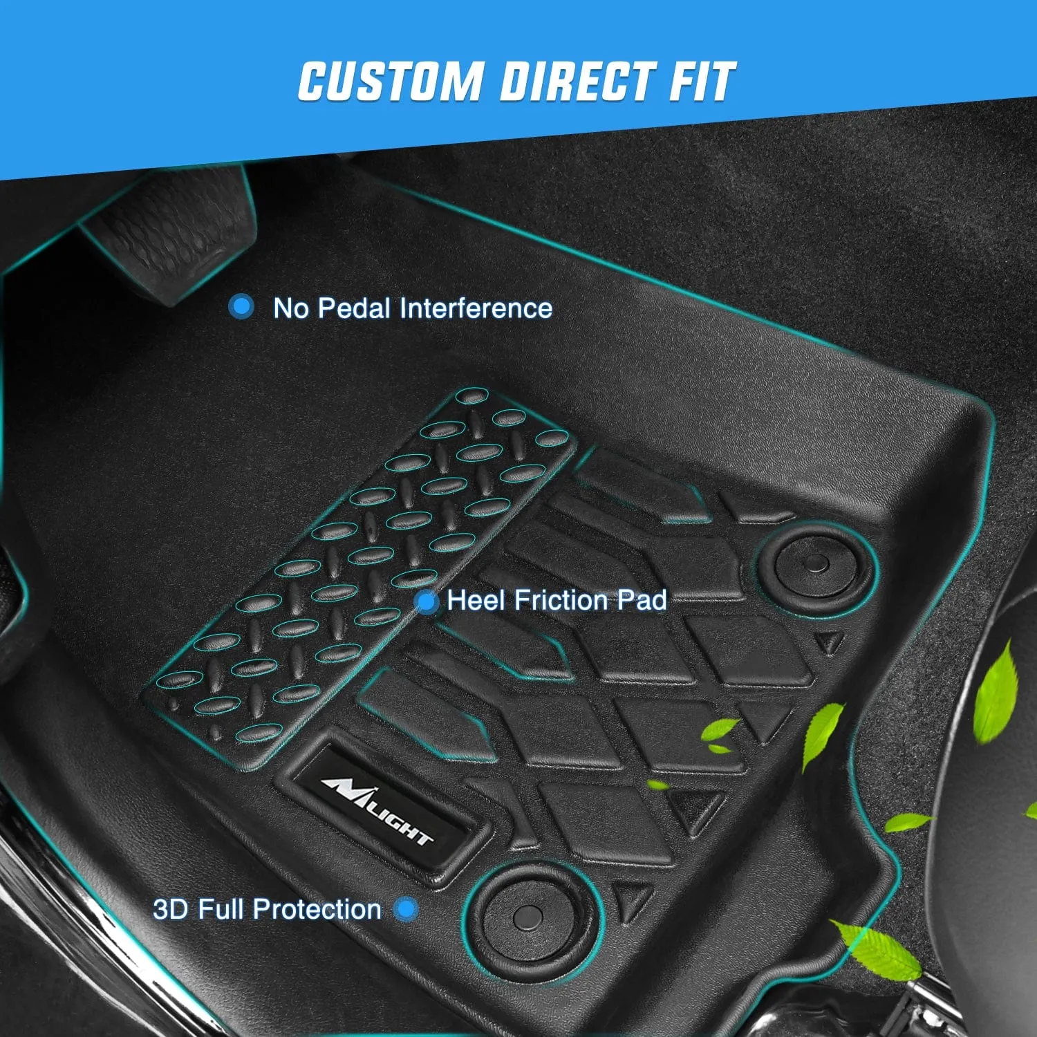 2020-2025 Tesla Model Y 7 Seats TPE Floor Mats